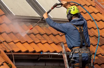 Démoussage et hydrofuge de toiture à Laveyrune
